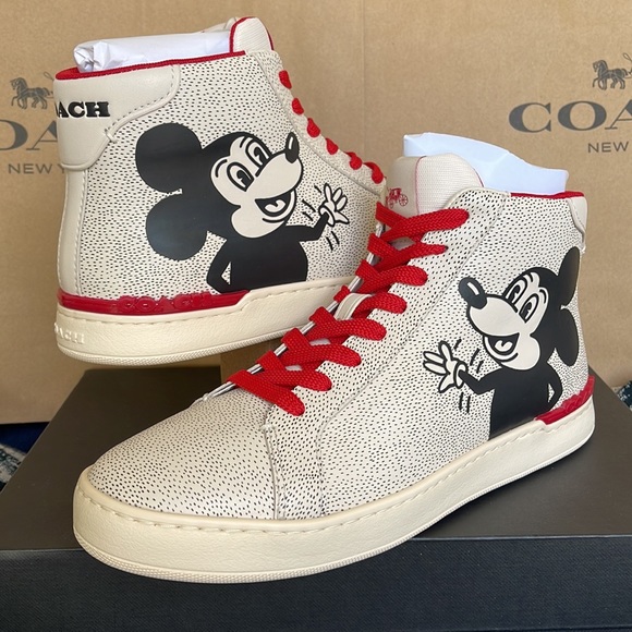 Coach CLIP MXKH HIGH TP Chalk/Black WMNS sneakers Disney - Picture 9 of 16